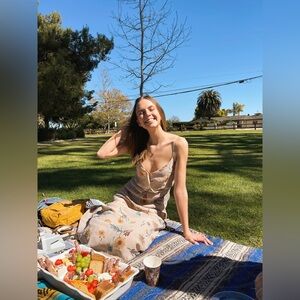 Floral Spaghetti Strap Maxi Dress